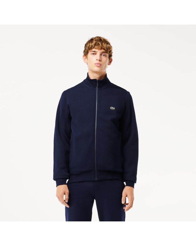 Sweatshirt Jogger zippé homme regular fit Lacoste en molleton gratté