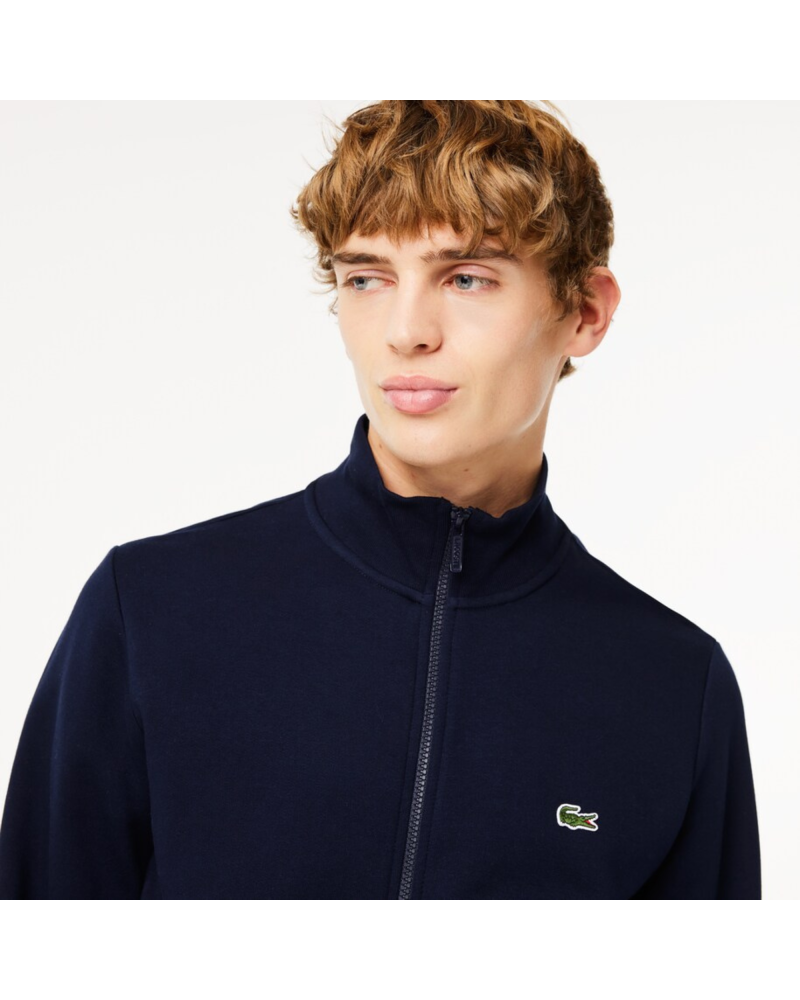 Sweatshirt Jogger zippé homme regular fit Lacoste en molleton gratté