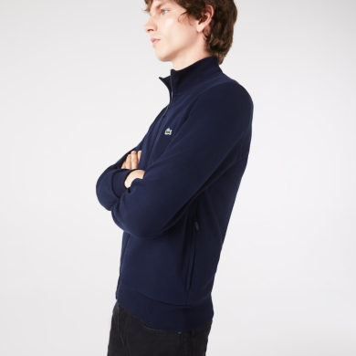 Sweatshirt Jogger zippé homme regular fit Lacoste en molleton gratté