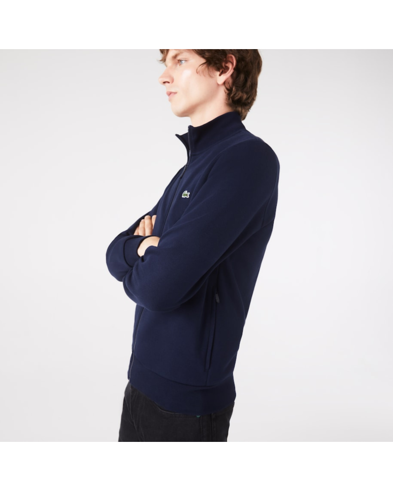 Sweatshirt Jogger zippé homme regular fit Lacoste en molleton gratté