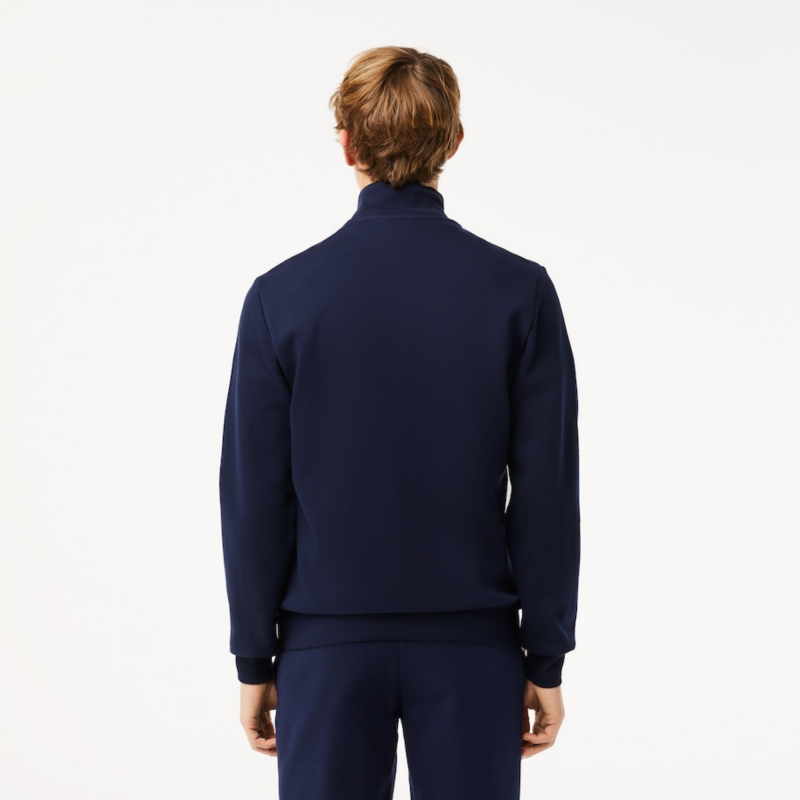 Sweatshirt Jogger zippé homme regular fit Lacoste en molleton gratté