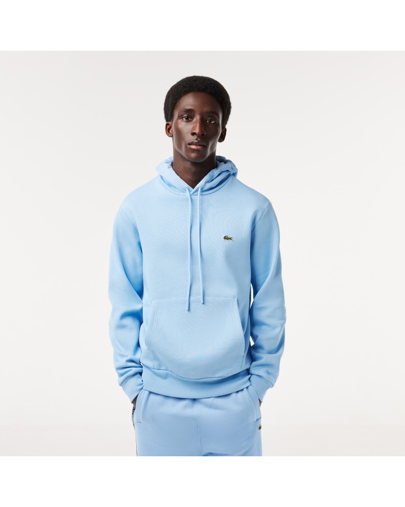 Sweatshirt à capuche homme Lacoste en coton biologique