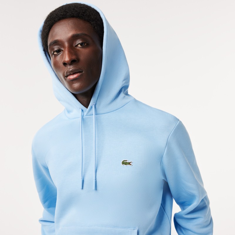 Sweatshirt à capuche homme Lacoste en coton biologique