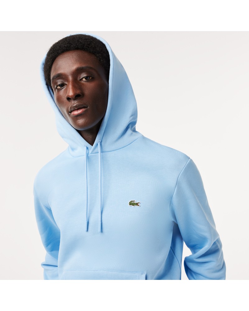 Sweatshirt à capuche homme Lacoste en coton biologique