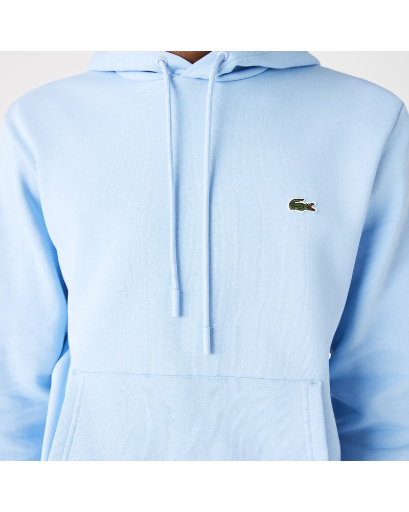 Sweatshirt à capuche homme Lacoste en coton biologique