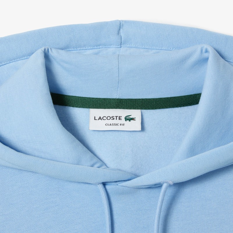 Sweatshirt à capuche homme Lacoste en coton biologique