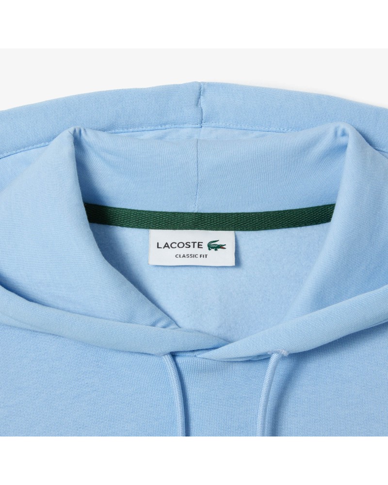 Sweatshirt à capuche homme Lacoste en coton biologique