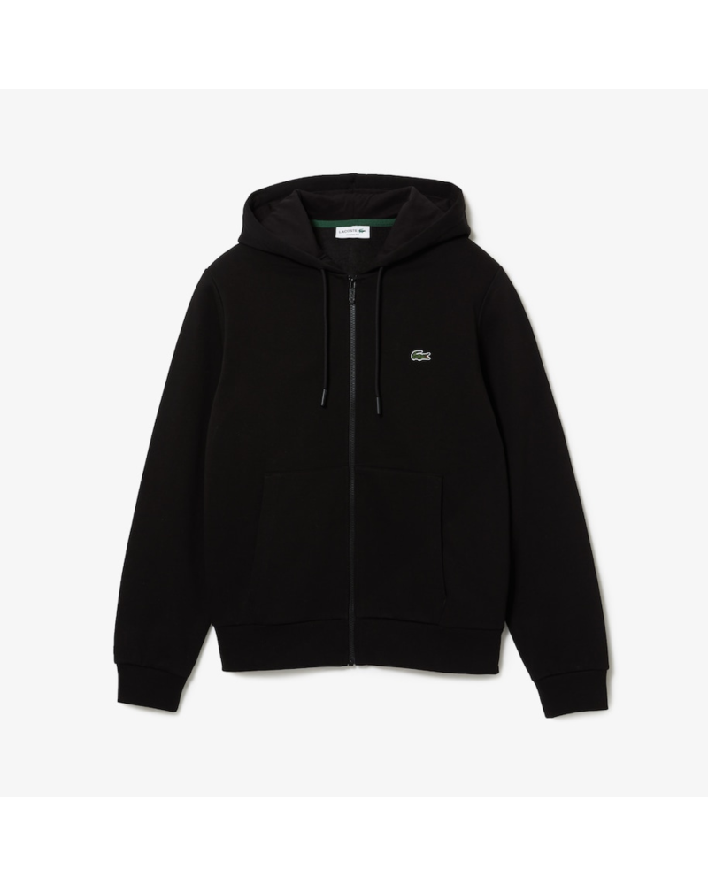 Sweatshirt Jogger zippé homme en molleton Lacoste avec poche kangourou