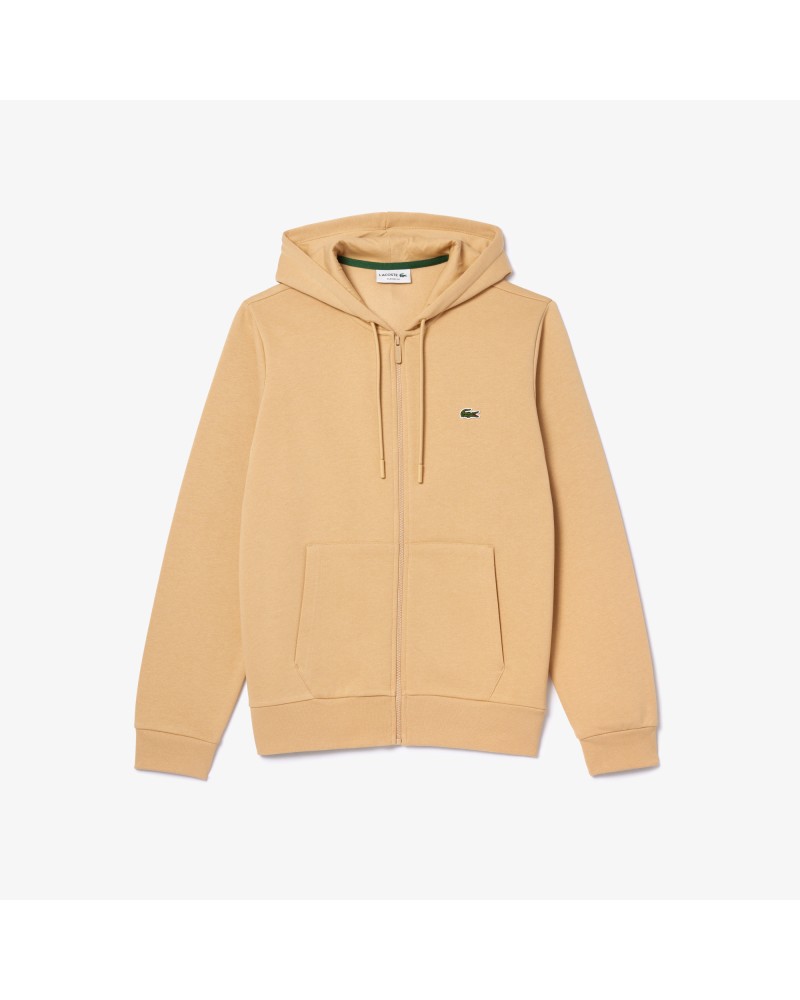 Sweatshirt Jogger zippé homme en molleton Lacoste avec poche kangourou