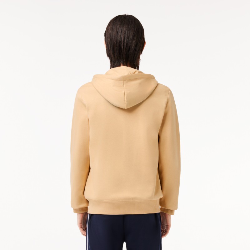 Sweatshirt Jogger zippé homme en molleton Lacoste avec poche kangourou