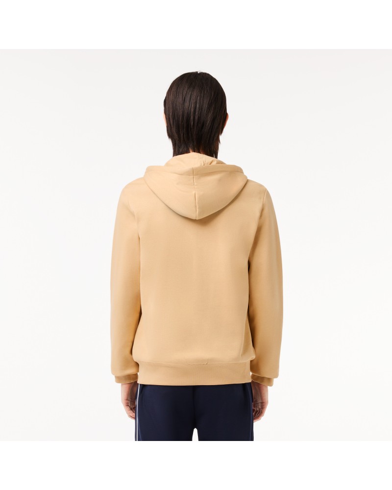 Sweatshirt Jogger zippé homme en molleton Lacoste avec poche kangourou