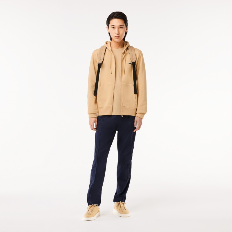 Sweatshirt Jogger zippé homme en molleton Lacoste avec poche kangourou