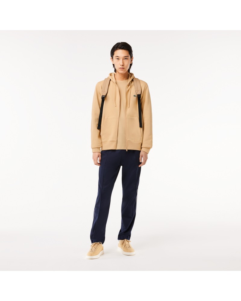 Sweatshirt Jogger zippé homme en molleton Lacoste avec poche kangourou