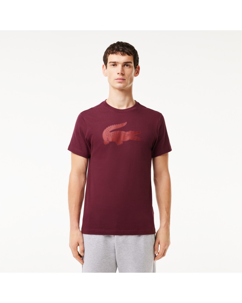 T-shirt Lacoste SPORT en jersey respirant imprimé crocodile 3D