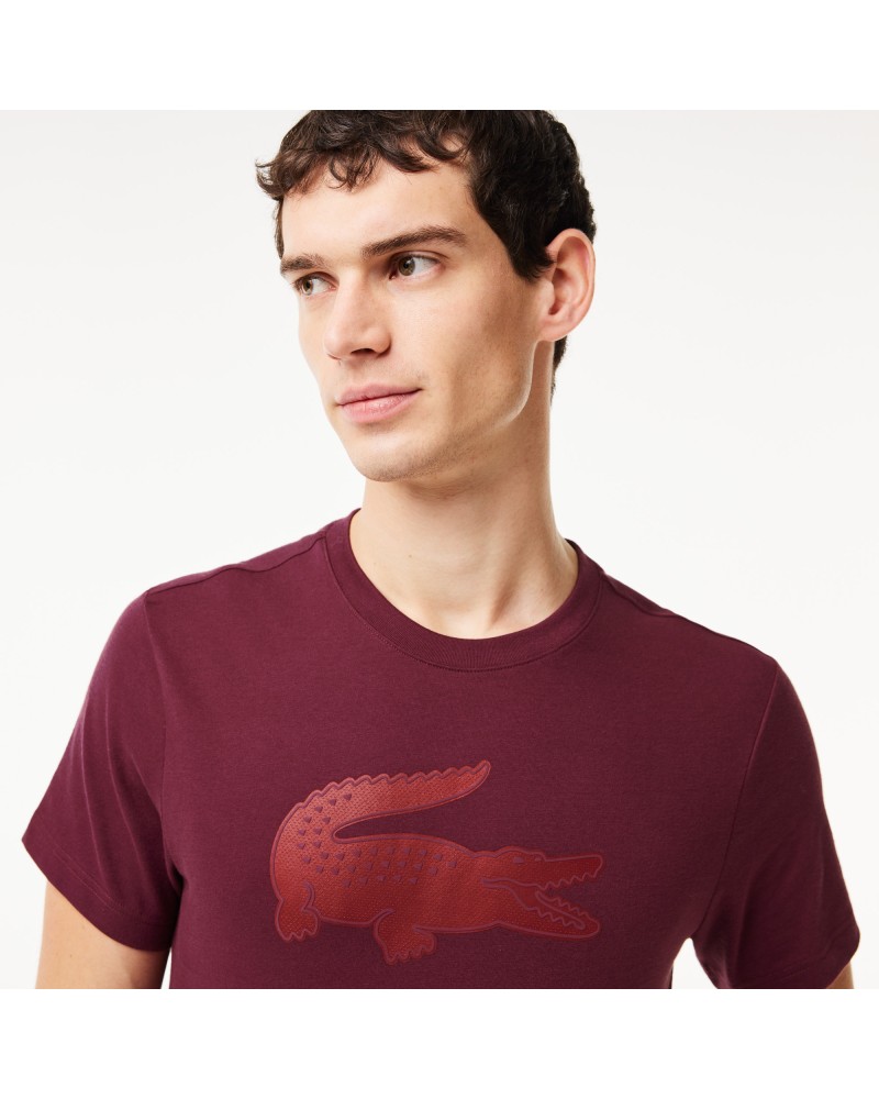 T-shirt Lacoste SPORT en jersey respirant imprimé crocodile 3D