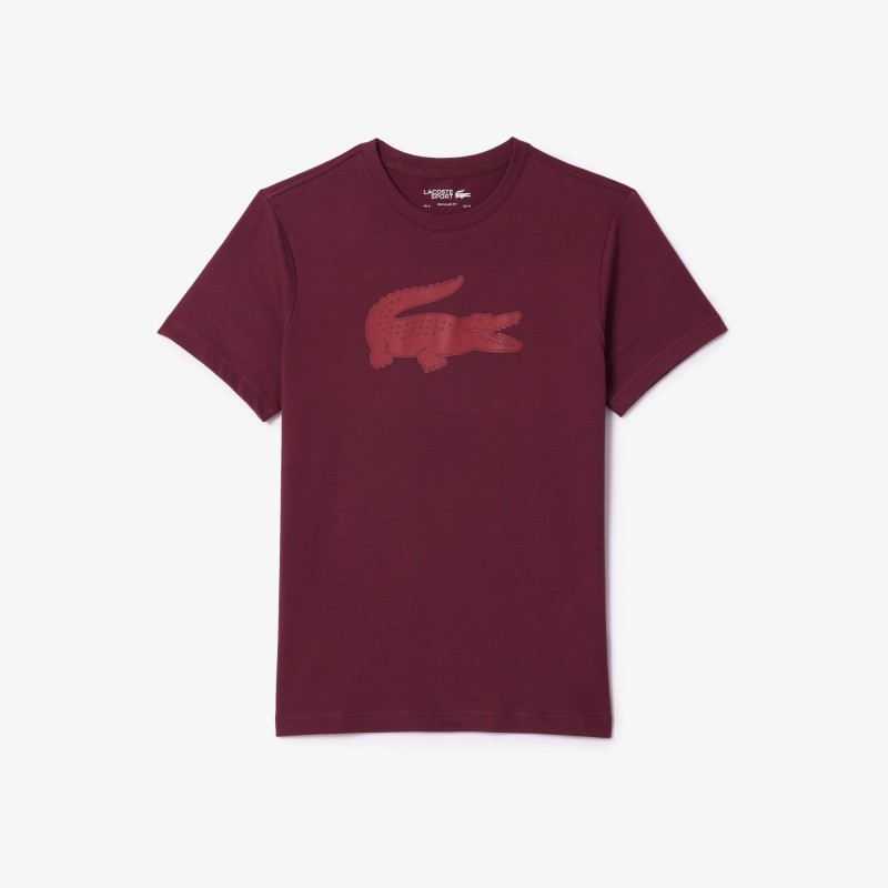 T-shirt Lacoste SPORT en jersey respirant imprimé crocodile 3D