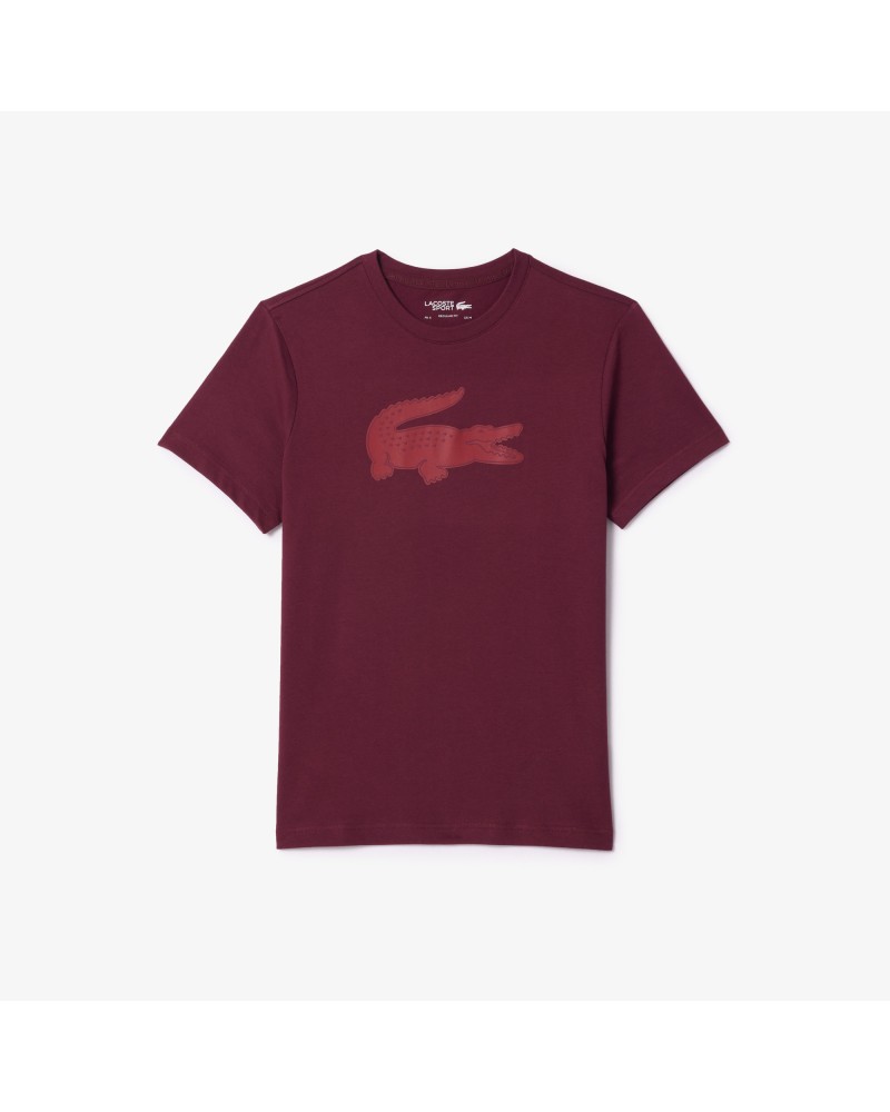 T-shirt Lacoste SPORT en jersey respirant imprimé crocodile 3D