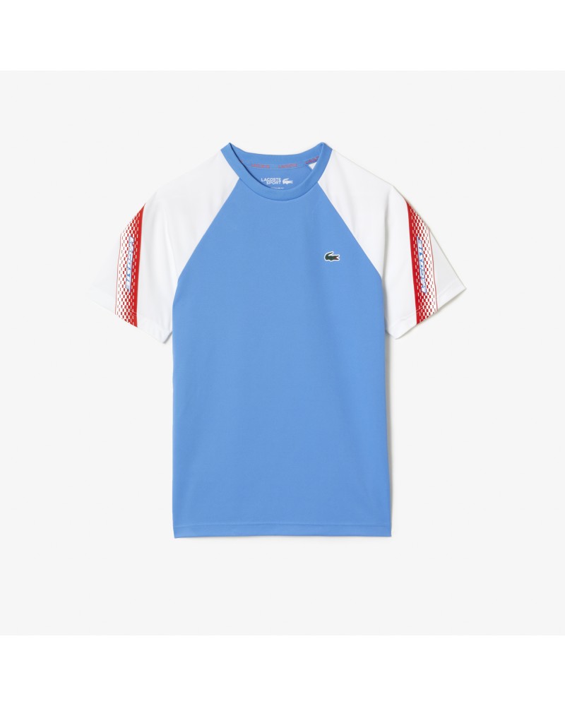 T-shirt homme Lacoste Tennis regular fit bandes siglées