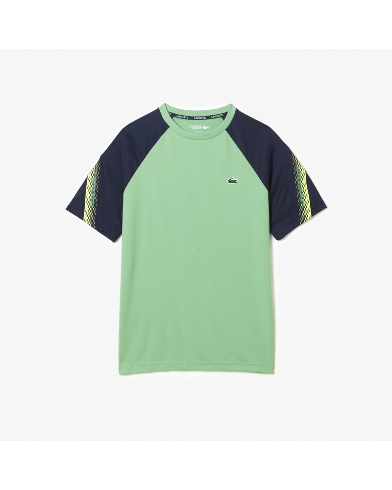 T-shirt homme Lacoste Tennis regular fit bandes siglées