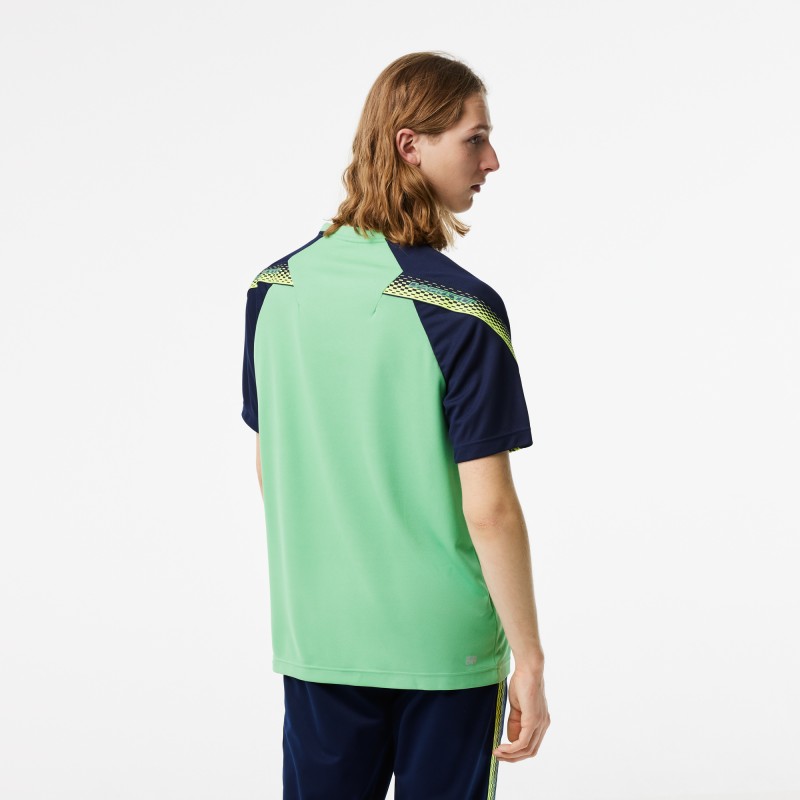 T-shirt homme Lacoste Tennis regular fit bandes siglées