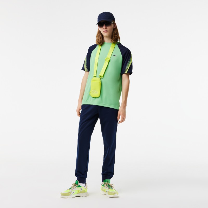 T-shirt homme Lacoste Tennis regular fit bandes siglées