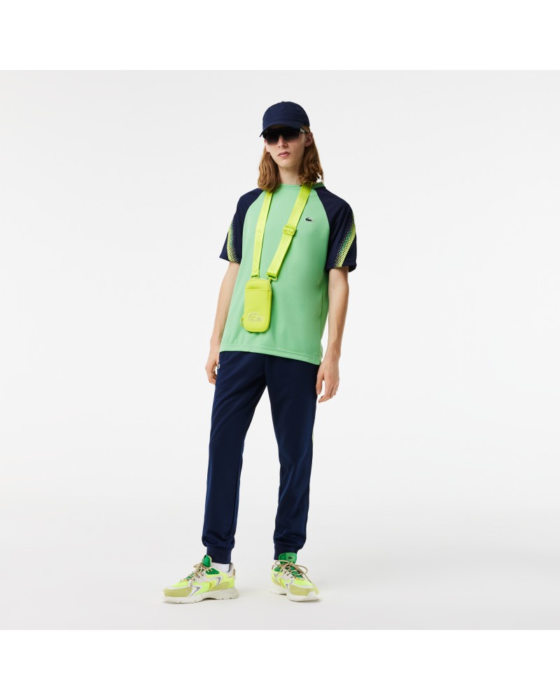 T-shirt homme Lacoste Tennis regular fit bandes siglées