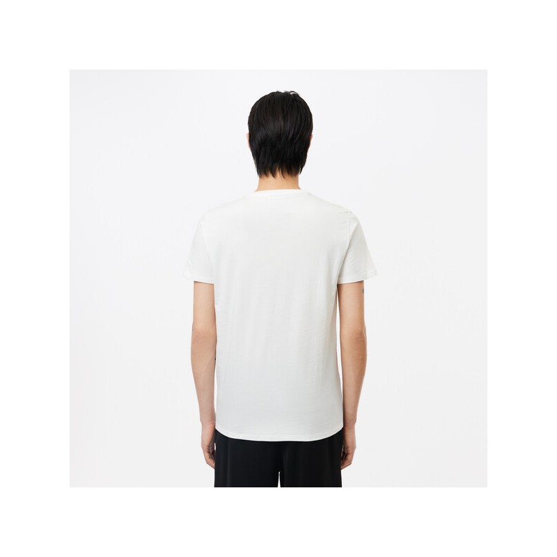 T-shirt col V en coton Pima