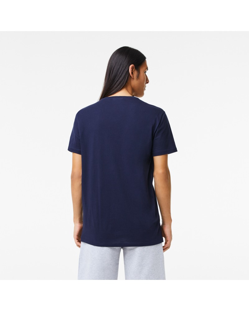 T-shirt col V en coton Pima