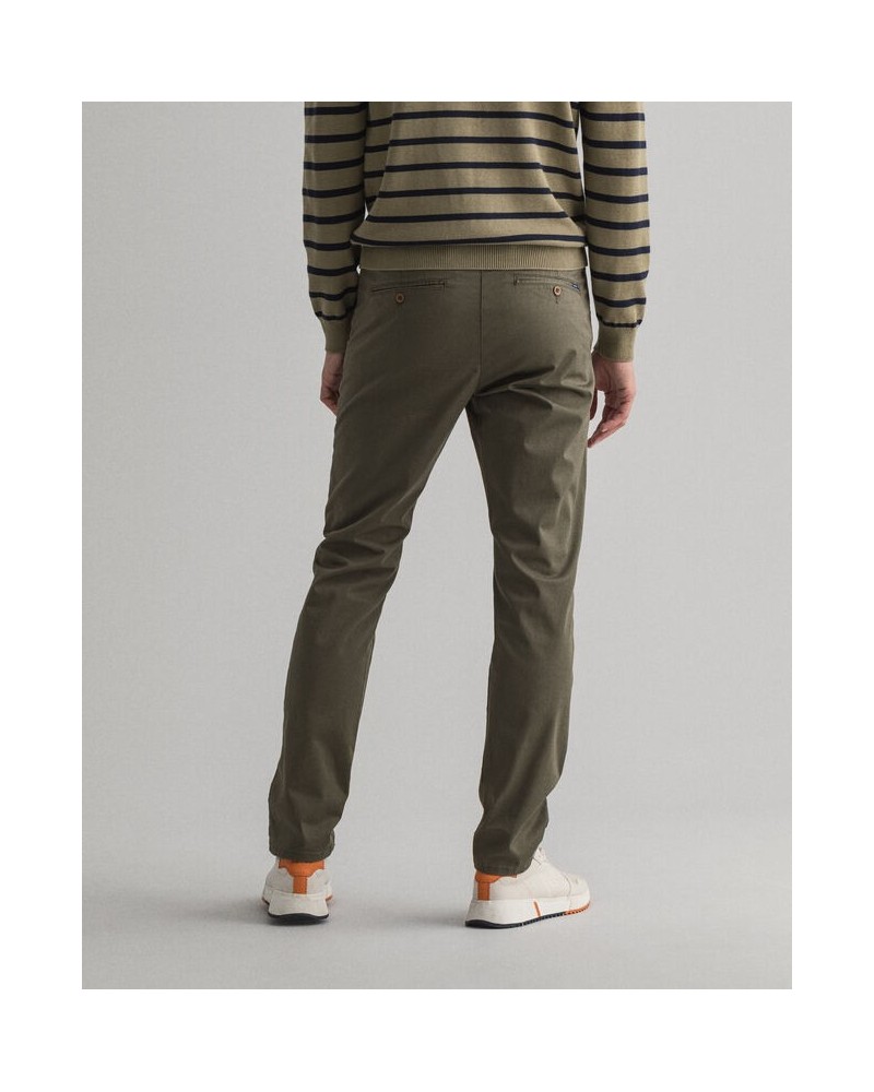 PANTALON SLIM CHINO FIT EN SERGÉ