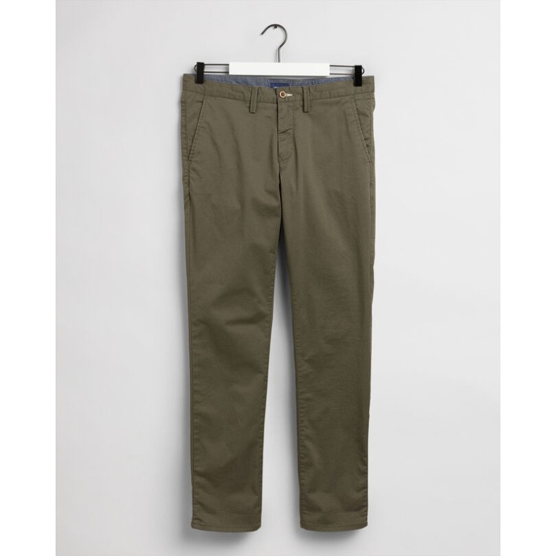 PANTALON SLIM CHINO FIT EN SERGÉ