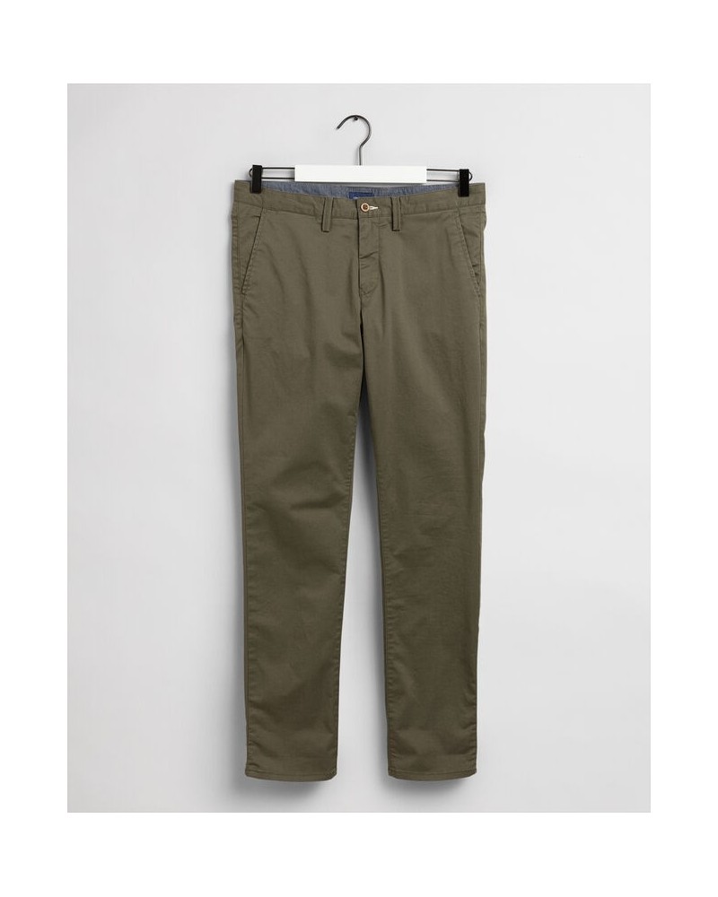 PANTALON SLIM CHINO FIT EN SERGÉ