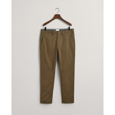 Pantalon chino slim fit en sergé