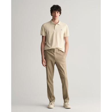 SLIM COT/LINEN SUIT PANTS