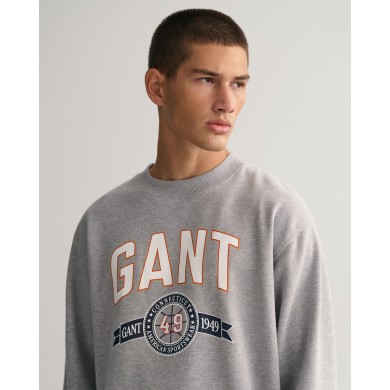 C-NECK RETRO CREST SWEATER