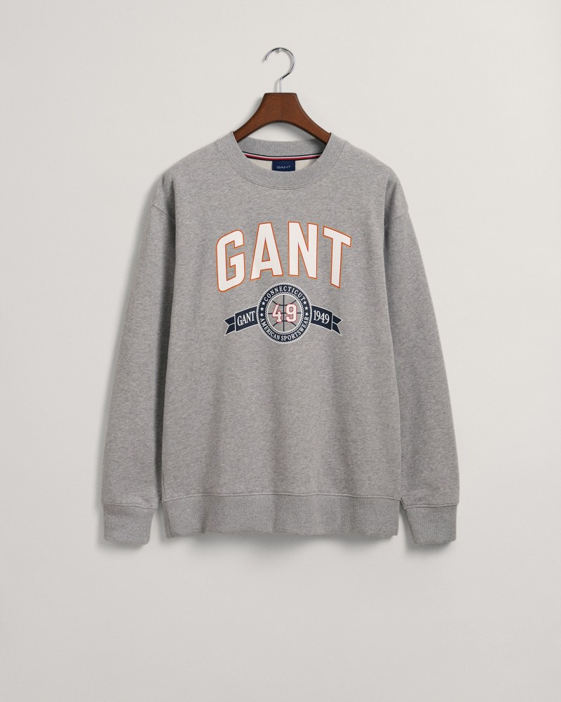 C-NECK RETRO CREST SWEATER