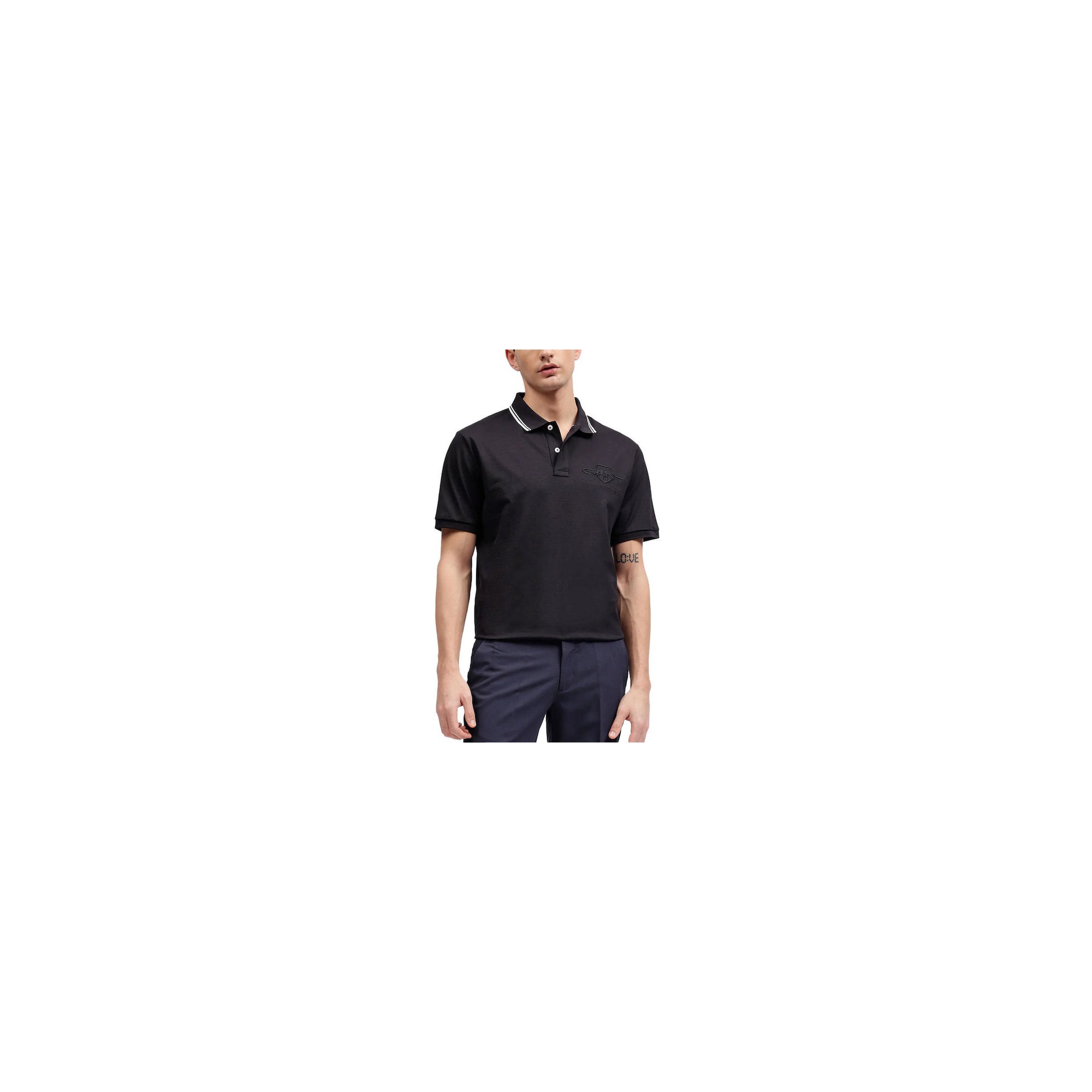 CONTRAST TIPPING SS PIQUE POLO