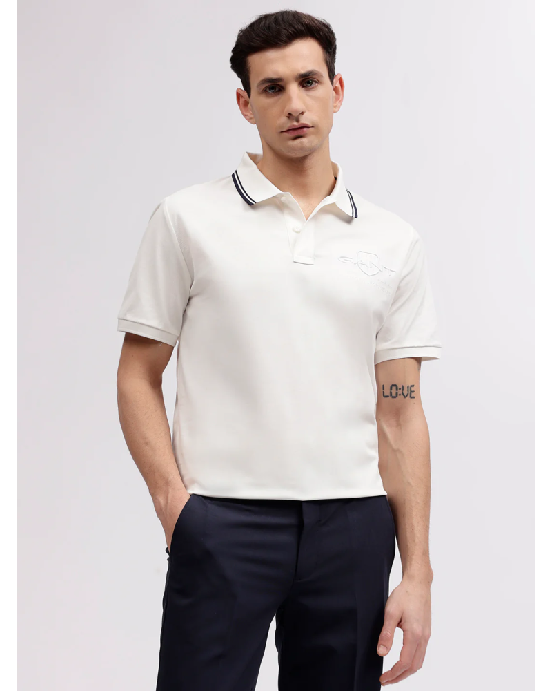 CONTRAST TIPPING SS PIQUE POLO