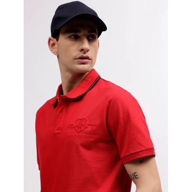 CONTRAST TIPPING SS PIQUE POLO