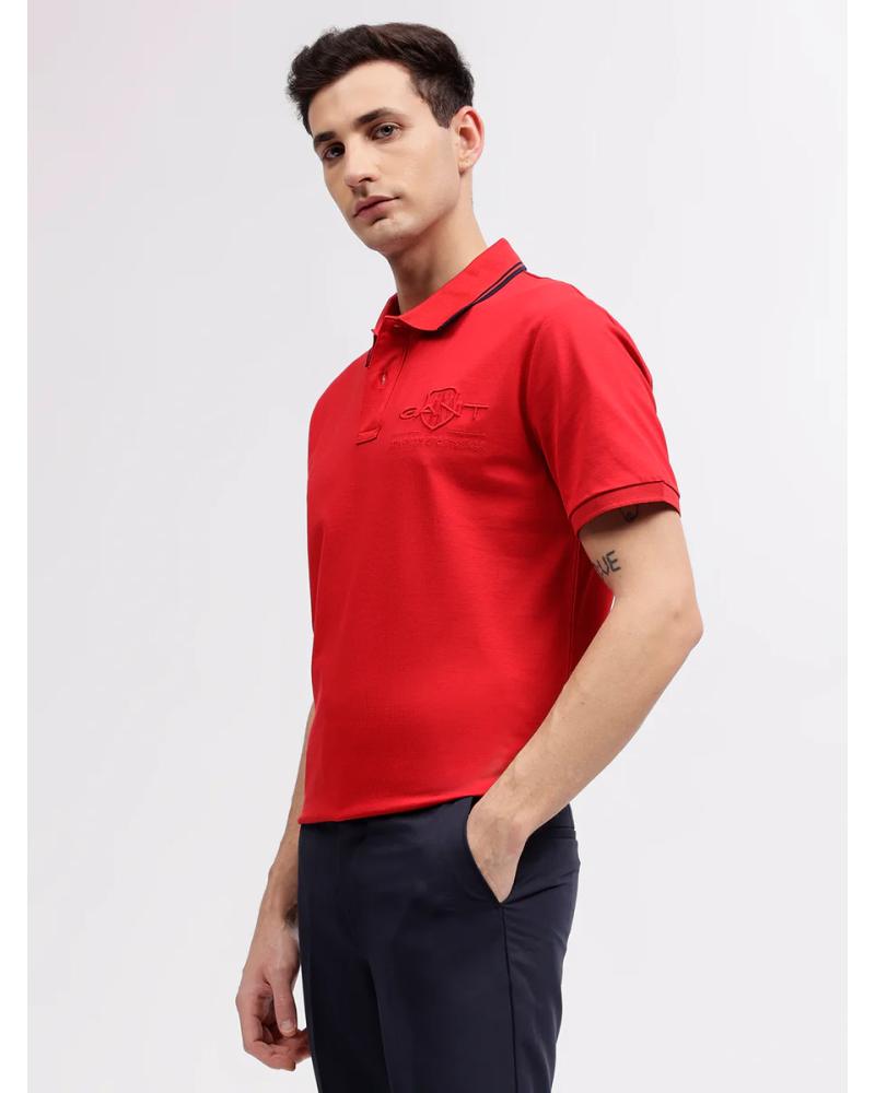 CONTRAST TIPPING SS PIQUE POLO