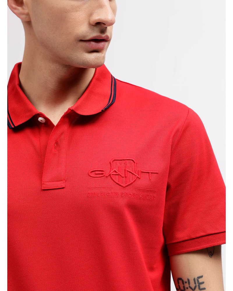 CONTRAST TIPPING SS PIQUE POLO