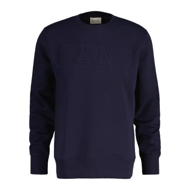 Embossed Crew Neck Sweatshirt