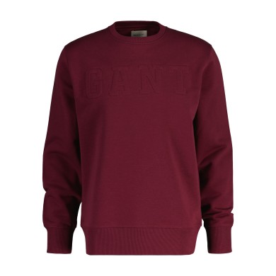 EMBOSSED C-NECK SWEAT