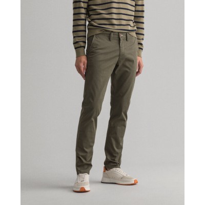 PANTALON SLIM CHINO FIT EN SERGÉ