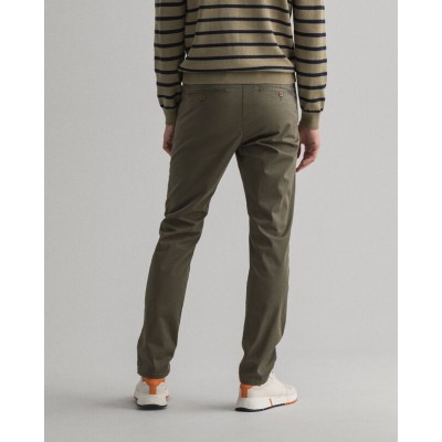 PANTALON SLIM CHINO FIT EN SERGÉ