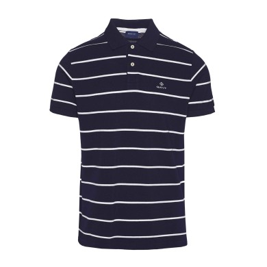 BRETON STRIPE PIQUE SS RUGGER