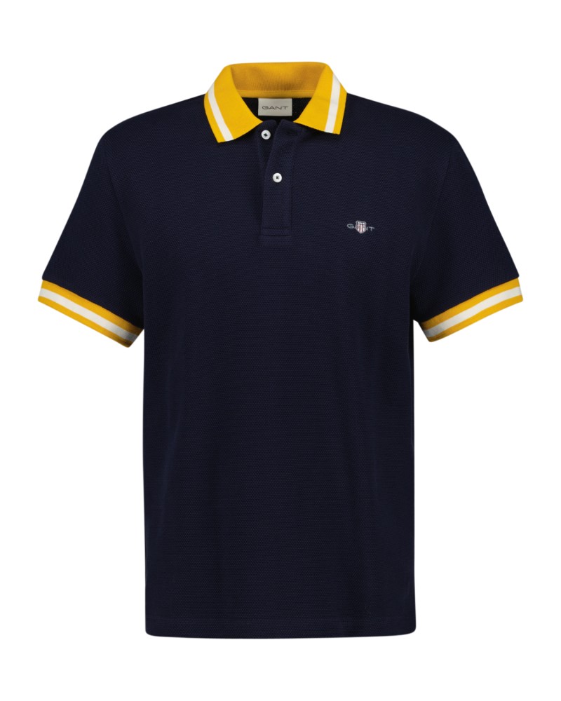 Popcorn Textured Piqué Polo Shirt