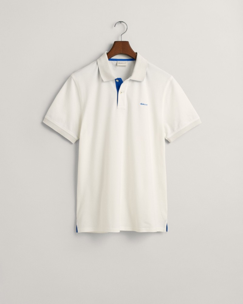 Contrast Piqué Polo Shirt