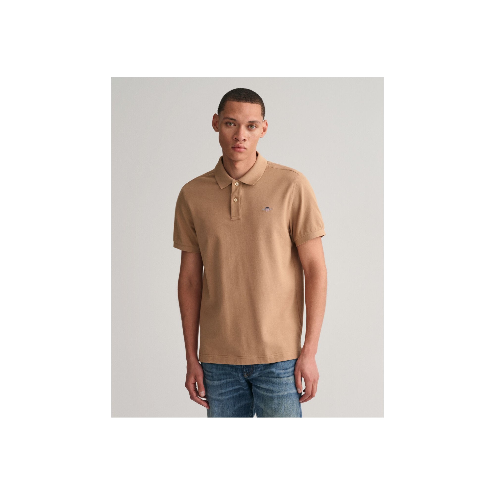 Regular Fit Shield Piqué Polo Shirt