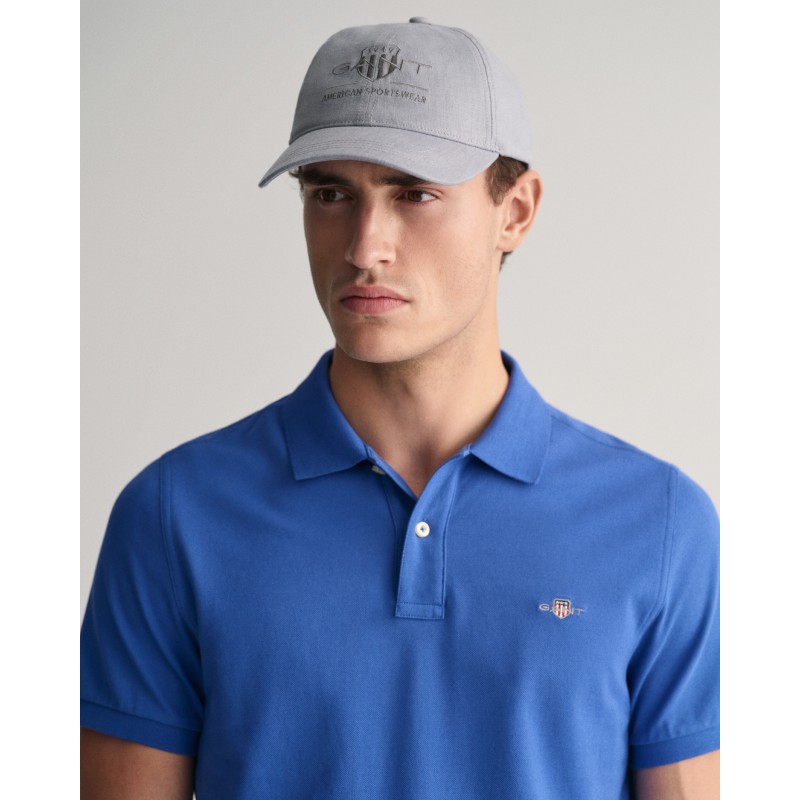 Polo regular fit en coton piqué Shield Polo regular fit en coton piqué Shield