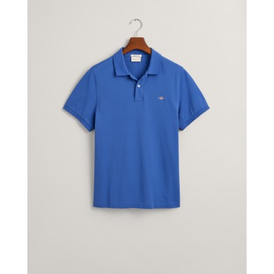 Polo regular fit en coton piqué Shield